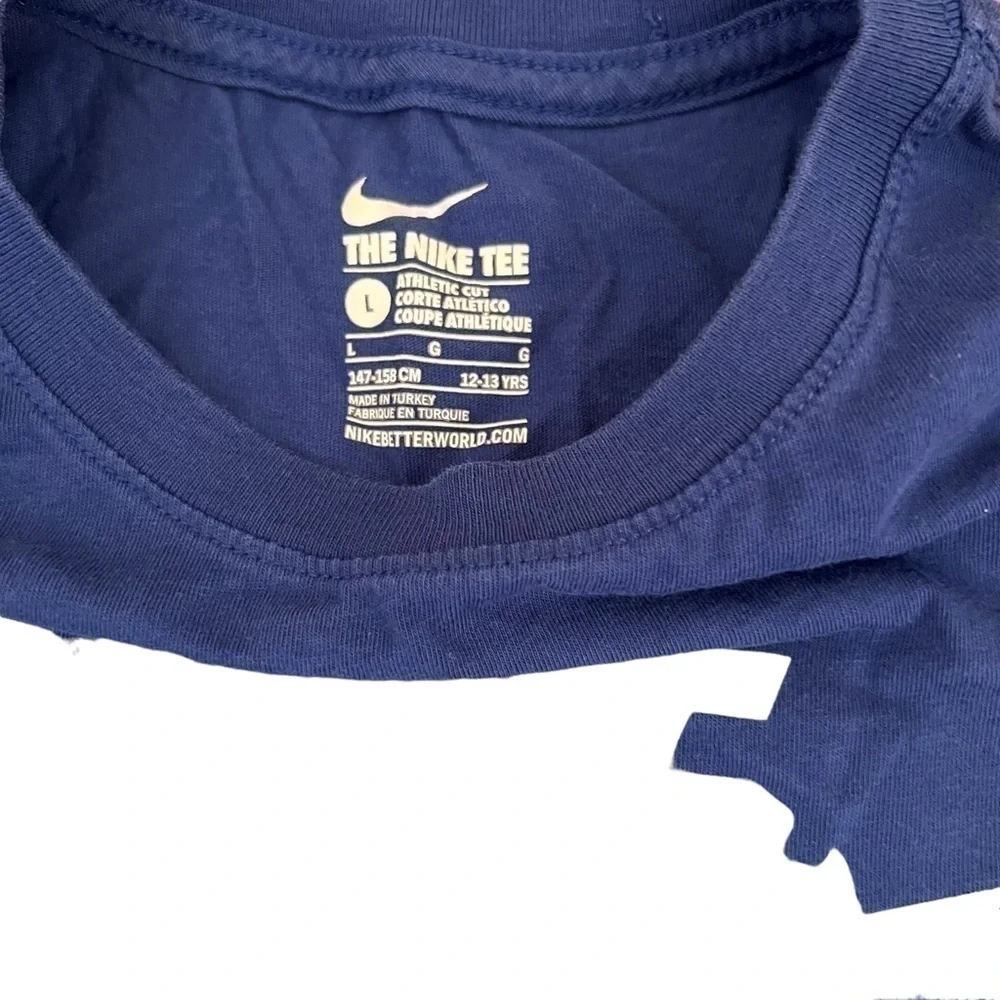 𝅺NIKE Kids Blue Short Sleeve T Shirt- Size L 12-13 years